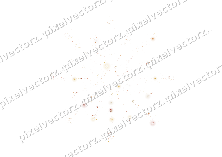 Nahtloses Glitzer-Feuerwerk in Orange auf transparentem Grund