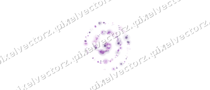 Nahtlose Glitzerspirale in Violett auf transparentem Grund