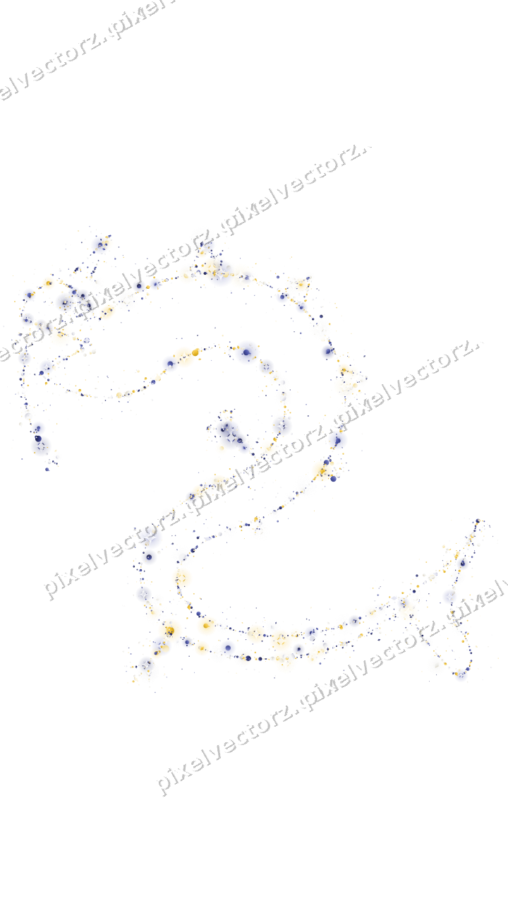 Nahtloser Glitzerdrache in Dunkelblau auf transparentem Grund