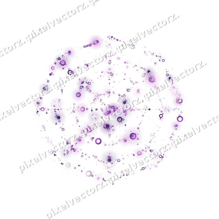 Nahtloses Glitzer-Spinnennetz in Violett auf transparentem Grund