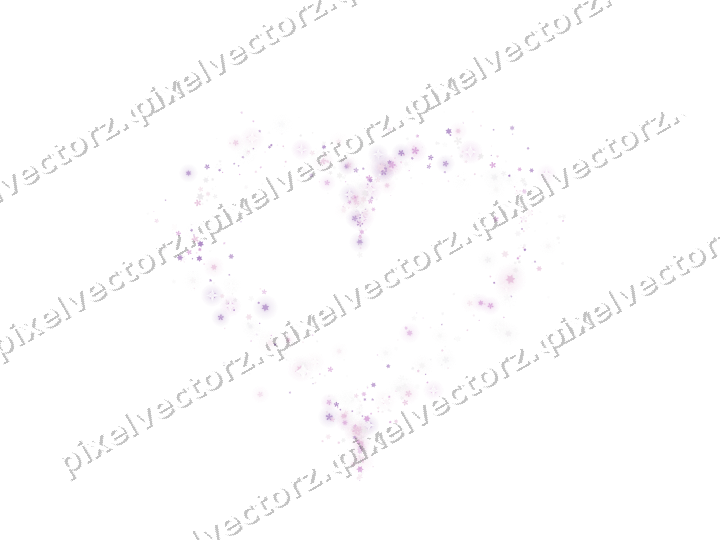 Nahtloses Glitzerherz aus Sternen und Blüten auf transparentem Grund