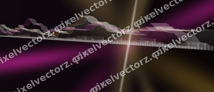 Leuchtender Neon Diagramm Hintergrund in Magenta und Bernstein