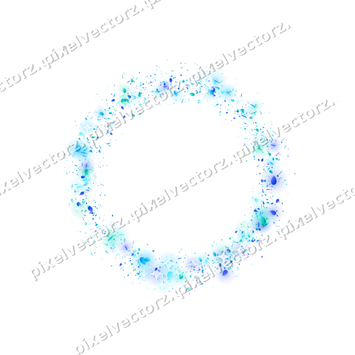 Nahtloser Glitzerkranz aus Eiern und Splittern auf transparentem Grund