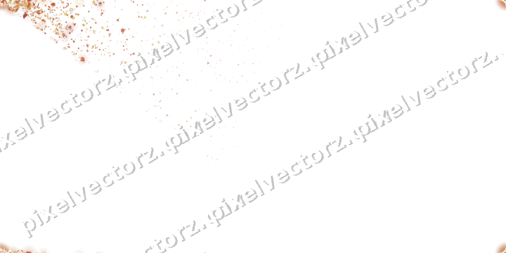 Nahtloser Glitzerfächer in Orange auf transparentem Grund