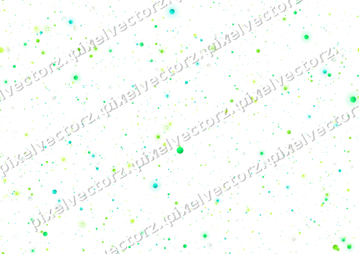 Nahtlose Glitzerstreuung aus Punkten in Grün auf transparentem Grund