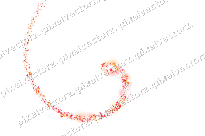 Nahtlose Glitzerspirale in Rot und Orange auf transparentem Grund