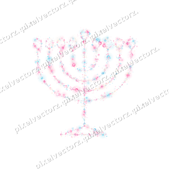 Nahtloser Glitzer-Leuchter in Rosa und Türkis auf transparentem Grund