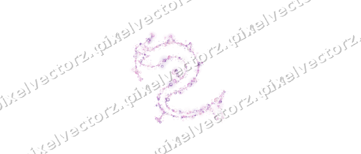 Nahtloser Glitzerdrache in Magenta und Violett auf transparentem Grund