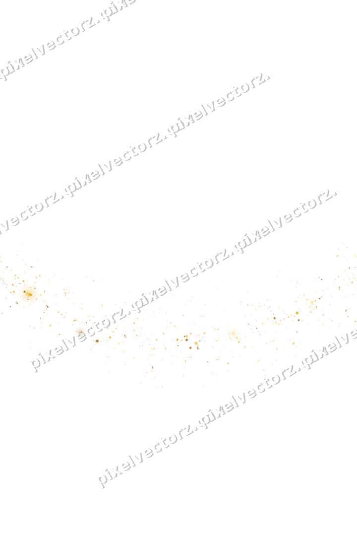 Nahtloser Glitzerbogen aus Sternen und Funken auf transparentem Grund
