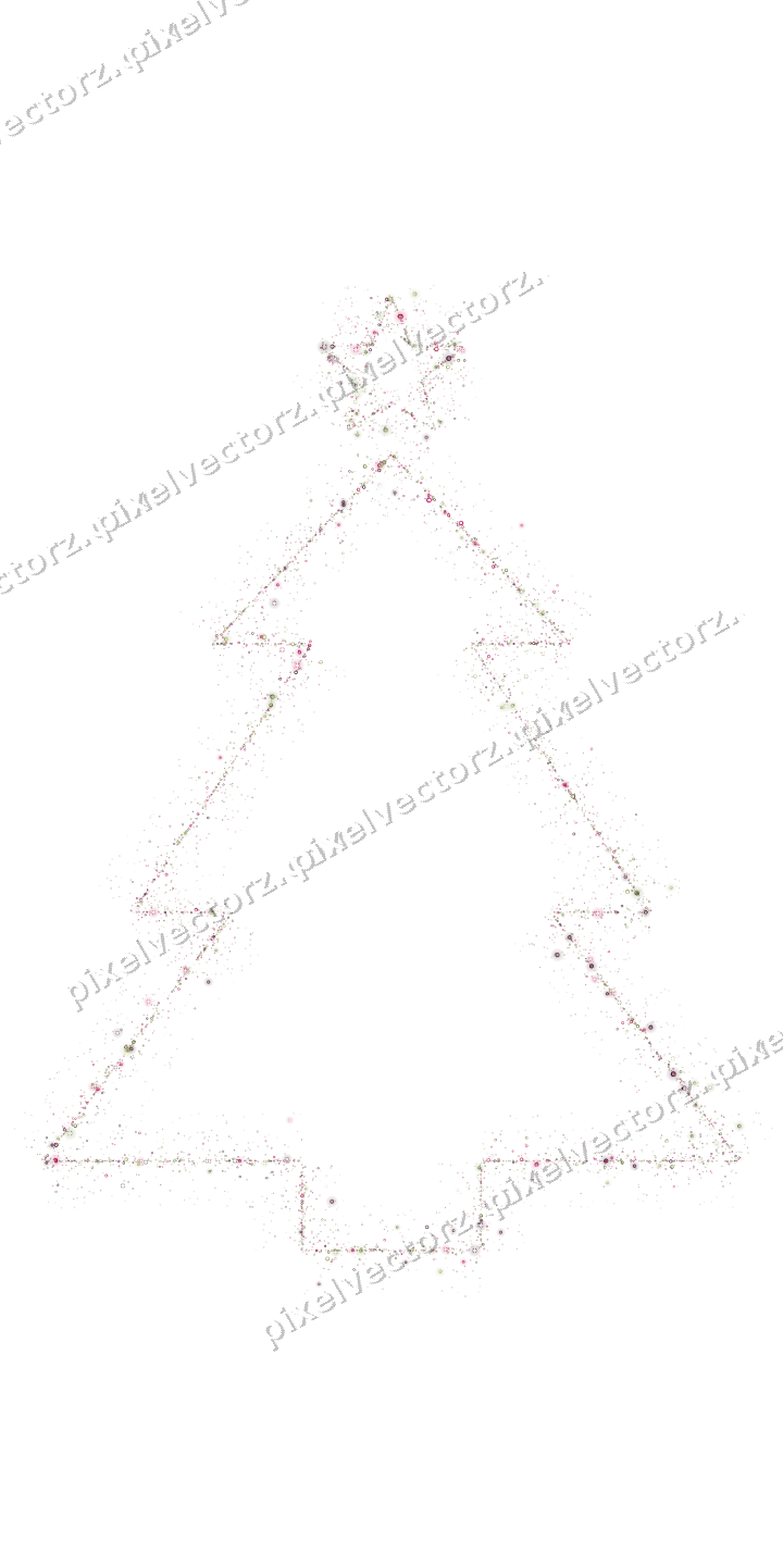 Nahtloser Glitzer-Weihnachtsbaum aus Ringen auf transparentem Grund