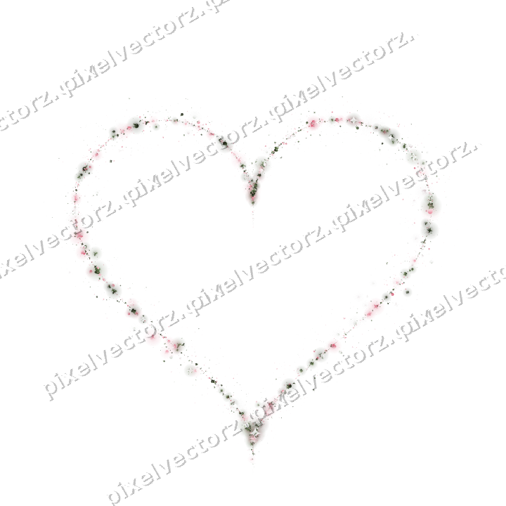 Nahtloses Glitzerherz in Rosa auf transparentem Grund