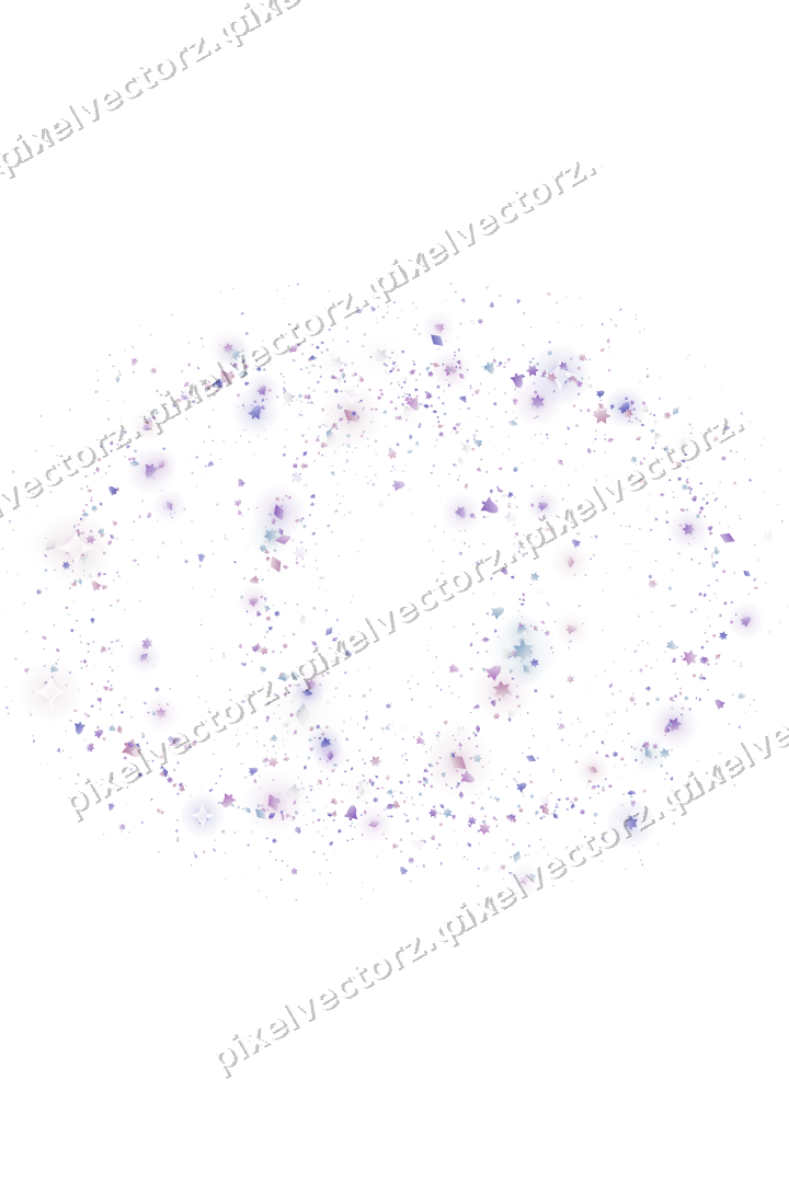 Nahtlose Glitzer-Eheringe in Violett und Blau auf transparentem Grund