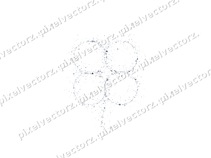 Nahtloses Glitzer-Kleeblatt aus Dreiecken auf transparentem Grund