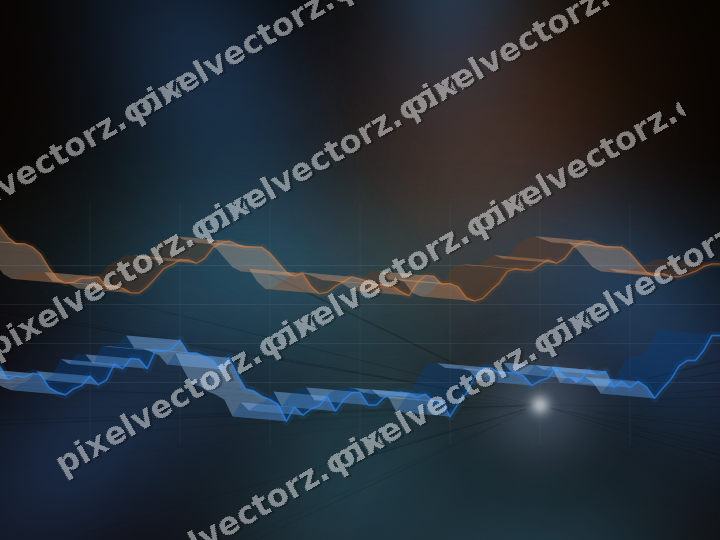 Leuchtender Neon Diagramm Hintergrund in Blau und Rot