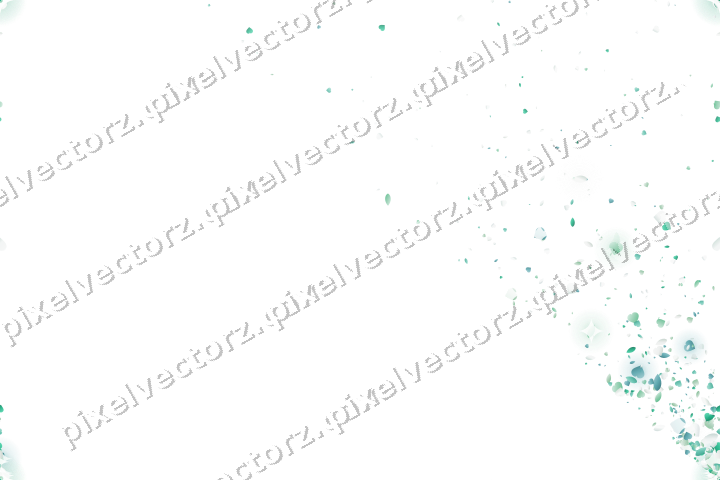 Nahtloser Glitzerfächer in Grün und Petrol auf transparentem Grund