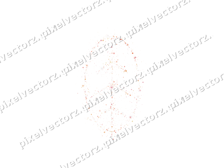 Nahtloses Glitzerblatt in Rot und Orange auf transparentem Grund