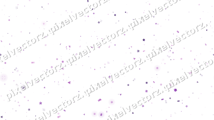 Nahtlose Glitzerstreuung in Violett auf transparentem Grund