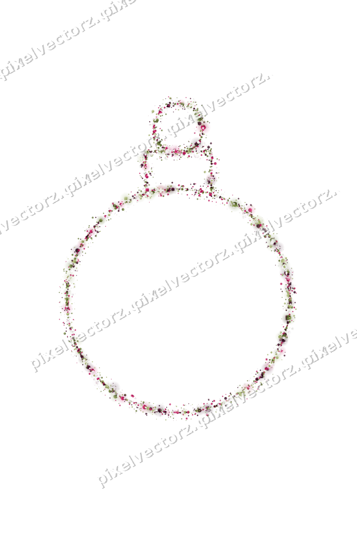 Nahtlose Glitzerkugel in Limette und Rosa auf transparentem Grund