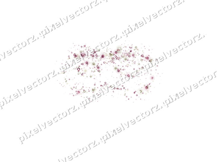 Nahtlose Glitzer-Karnevalsmaske aus Ringen auf transparentem Grund