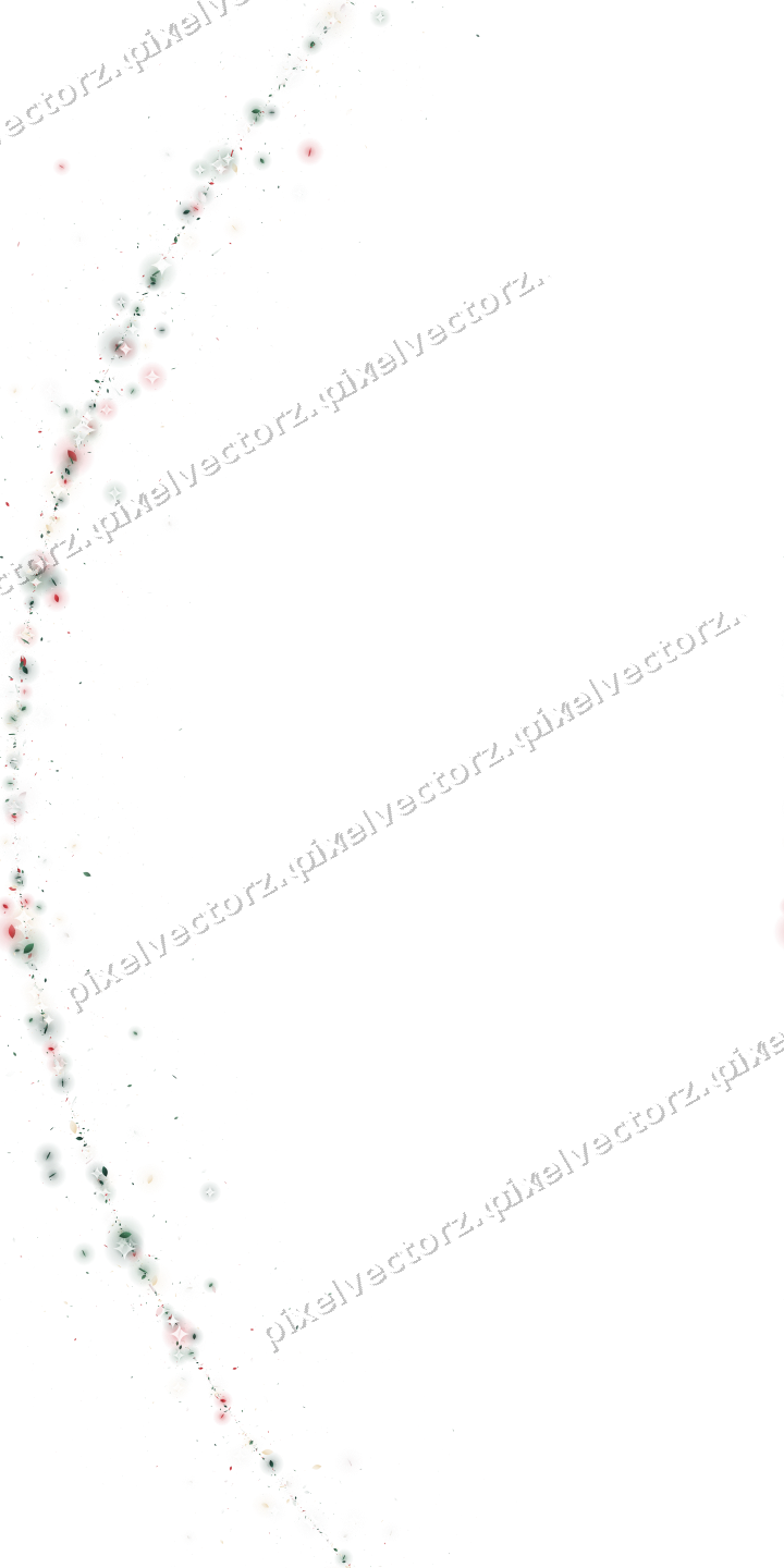 Nahtloser Glitzerbogen in Dunkelgrün und Rot auf transparentem Grund