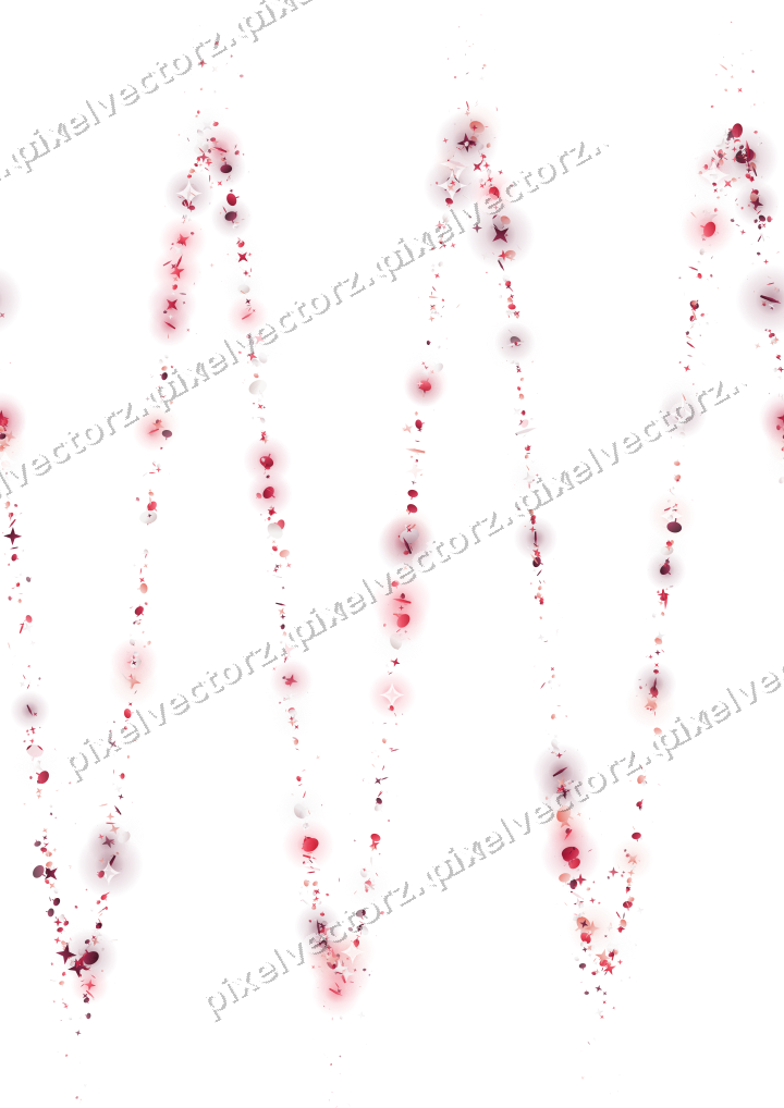 Nahtlose Glitzerwelle in Rosa und Rot auf transparentem Grund