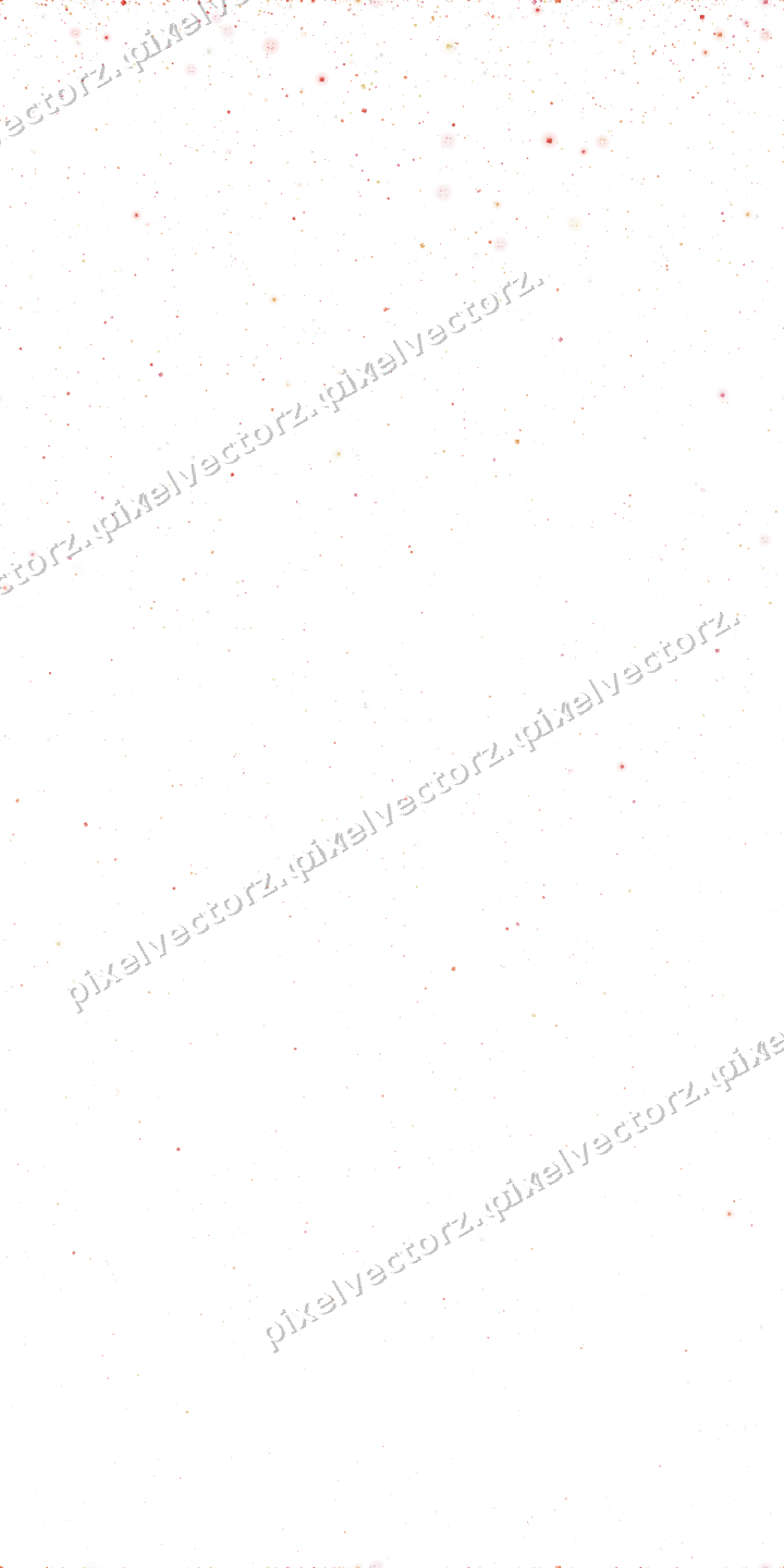 Nahtloser Glitzerregen in Rot und Orange auf transparentem Grund