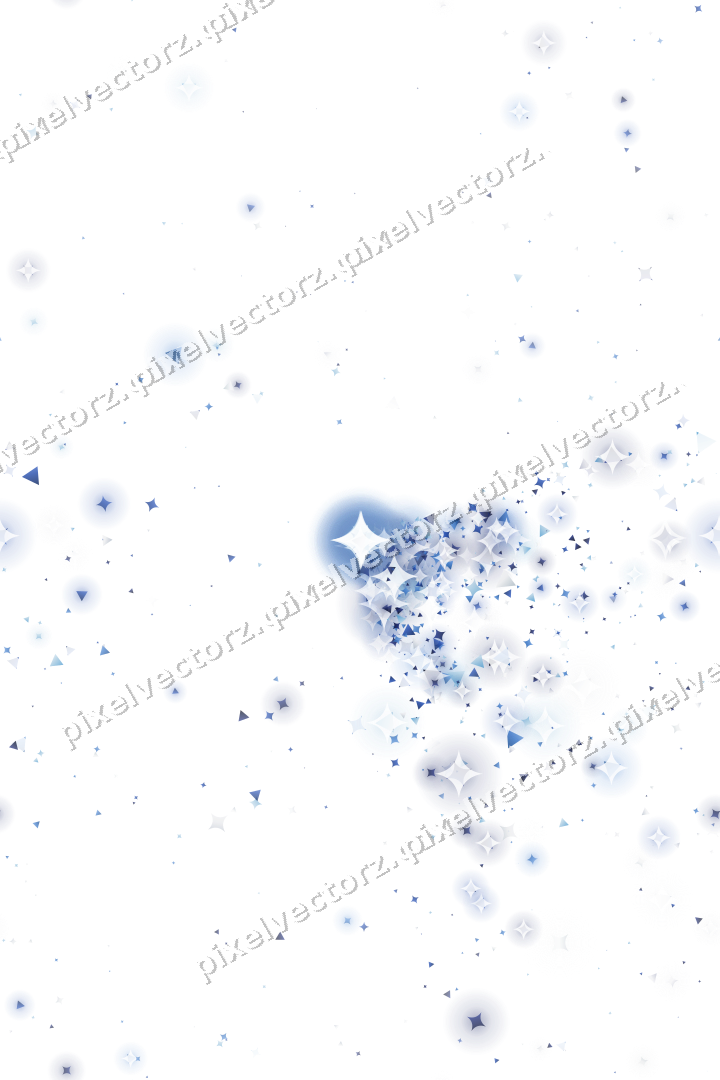 Nahtloser Glitzerfächer in Blau und Türkis auf transparentem Grund