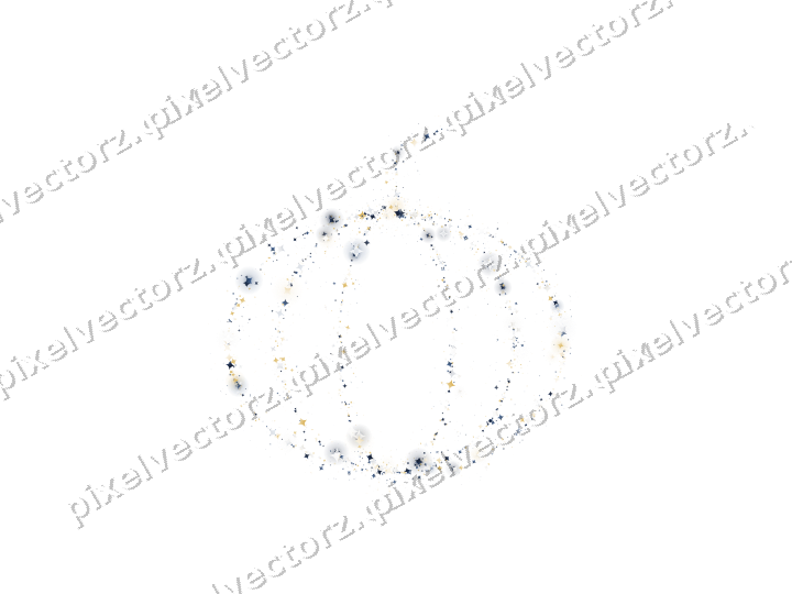 Nahtloser Glitzerkürbis aus Funken auf transparentem Grund