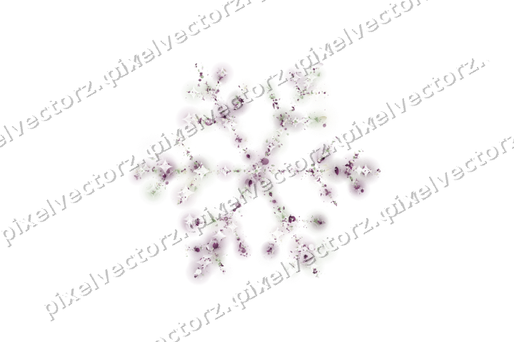Nahtlose Glitzer-Schneeflocke in Dunkelmagenta auf transparentem Grund