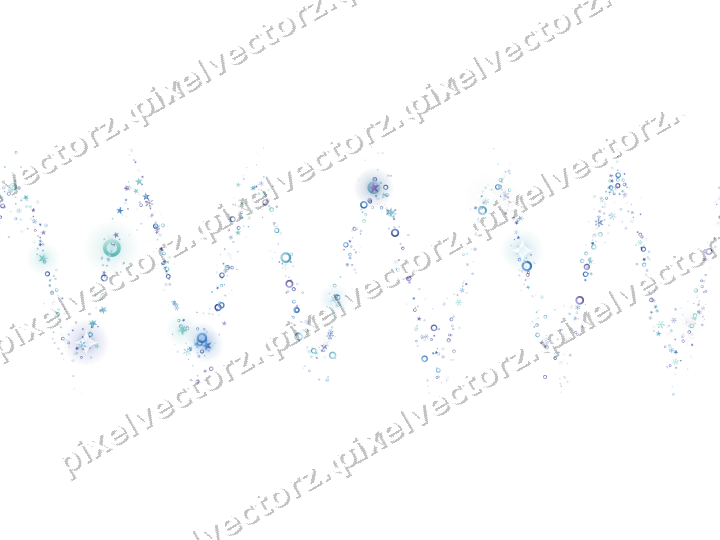 Nahtlose Glitzerwelle in Blau und Türkis auf transparentem Grund