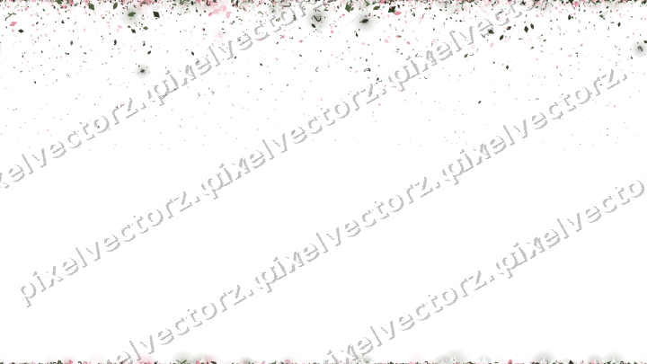 Nahtloser Glitzerregen in Rosa auf transparentem Grund