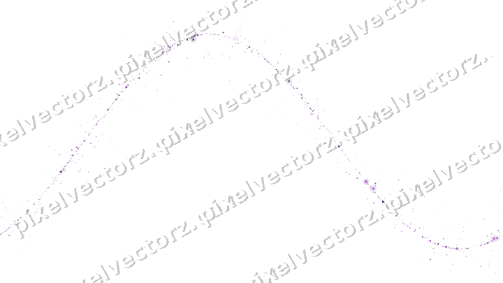Nahtlose Glitzerwelle in Violett auf transparentem Grund