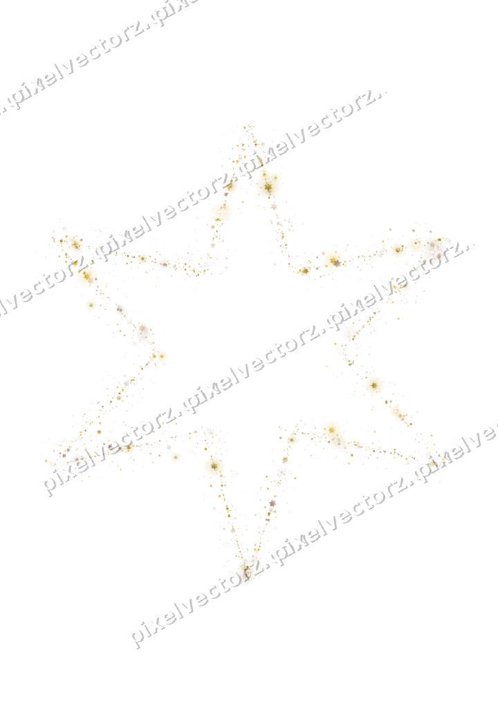 Nahtloser Glitzerstern aus Sternen auf transparentem Grund
