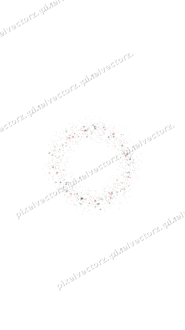 Nahtloser Glitzerkranz in Dunkelgrün und Rot auf transparentem Grund