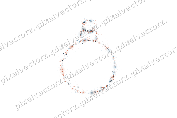 Nahtlose Glitzerkugel in Orange und Türkis auf transparentem Grund
