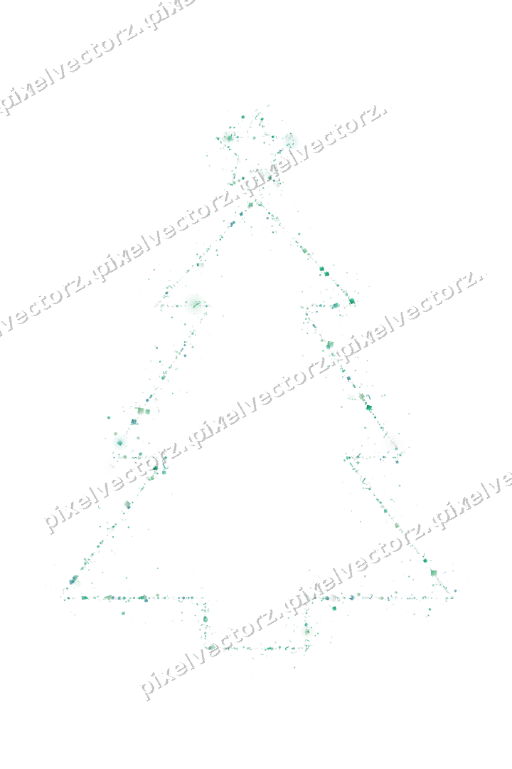 Nahtloser Glitzer-Weihnachtsbaum in Grün auf transparentem Grund