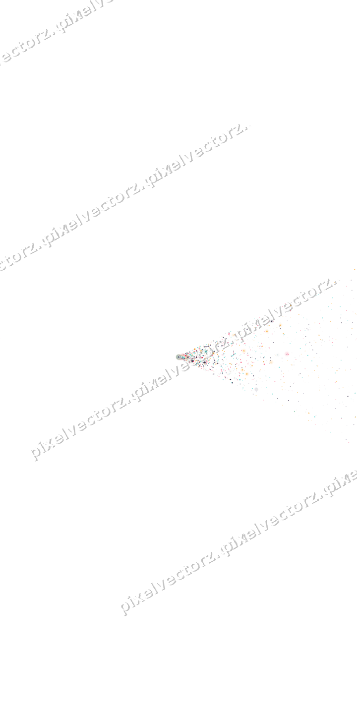 Nahtloser Glitzerfächer in Rosa und Bernstein auf transparentem Grund
