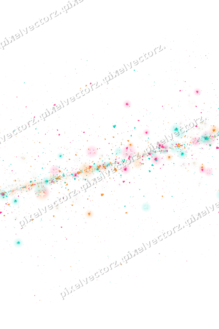 Nahtloses Glitzerband aus Glocken in Rosa auf transparentem Grund