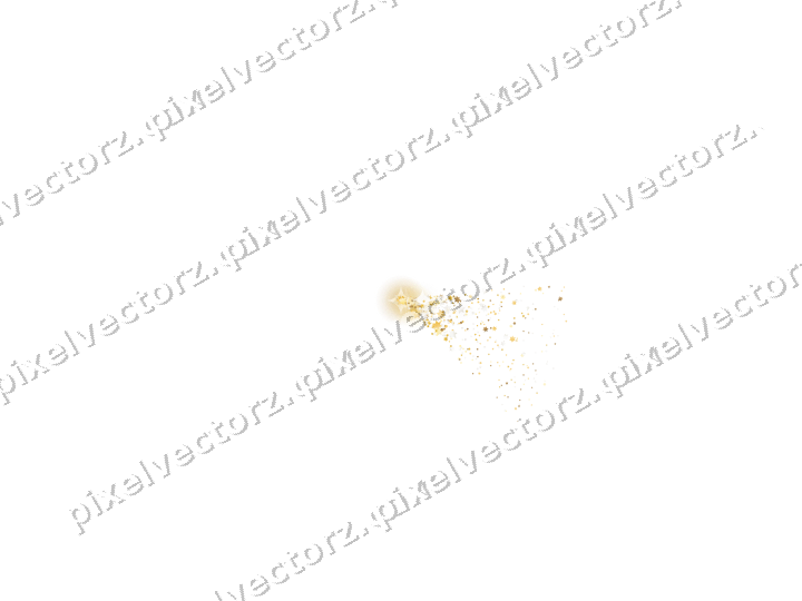 Nahtloser Glitzerfächer aus Sternen auf transparentem Grund