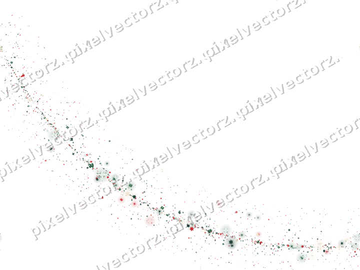 Nahtloser Glitzerbogen in Dunkelgrün und Rot auf transparentem Grund