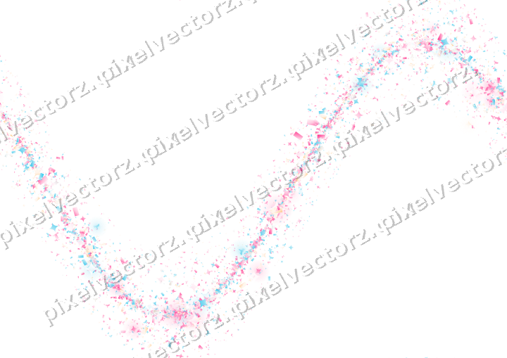 Nahtlose Glitzerwelle in Rosa und Türkis auf transparentem Grund