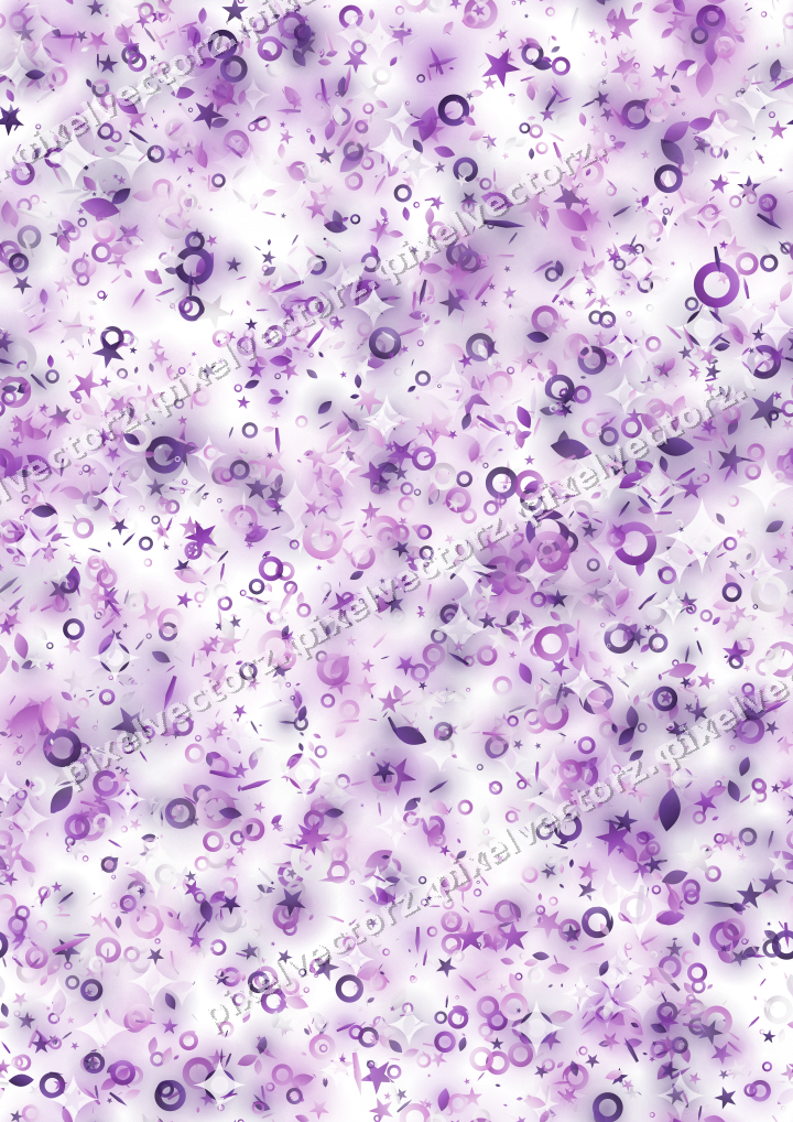 Nahtlose Glitzerstreuung in Violett auf transparentem Grund