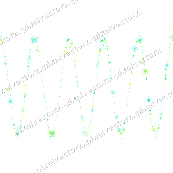 Nahtlose Glitzerwelle in Grün und Limette auf transparentem Grund