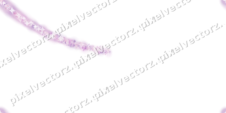 Nahtloser Sternenschweif in Magenta auf transparentem Grund