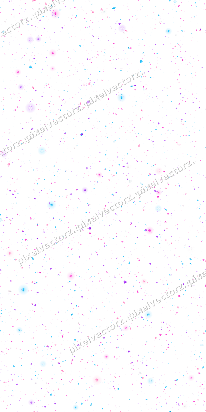 Nahtlose Glitzerstreuung in Magenta auf transparentem Grund