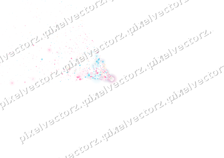 Nahtloser Glitzerfächer in Rosa und Türkis auf transparentem Grund