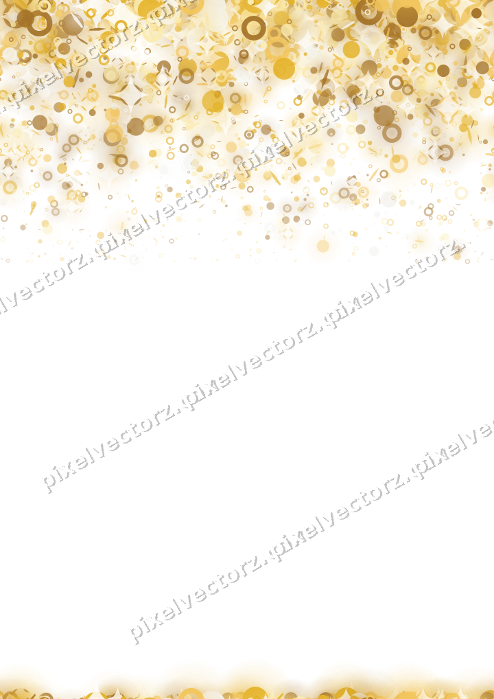 Nahtloser Glitzerregen aus Punkten und Ringen auf transparentem Grund