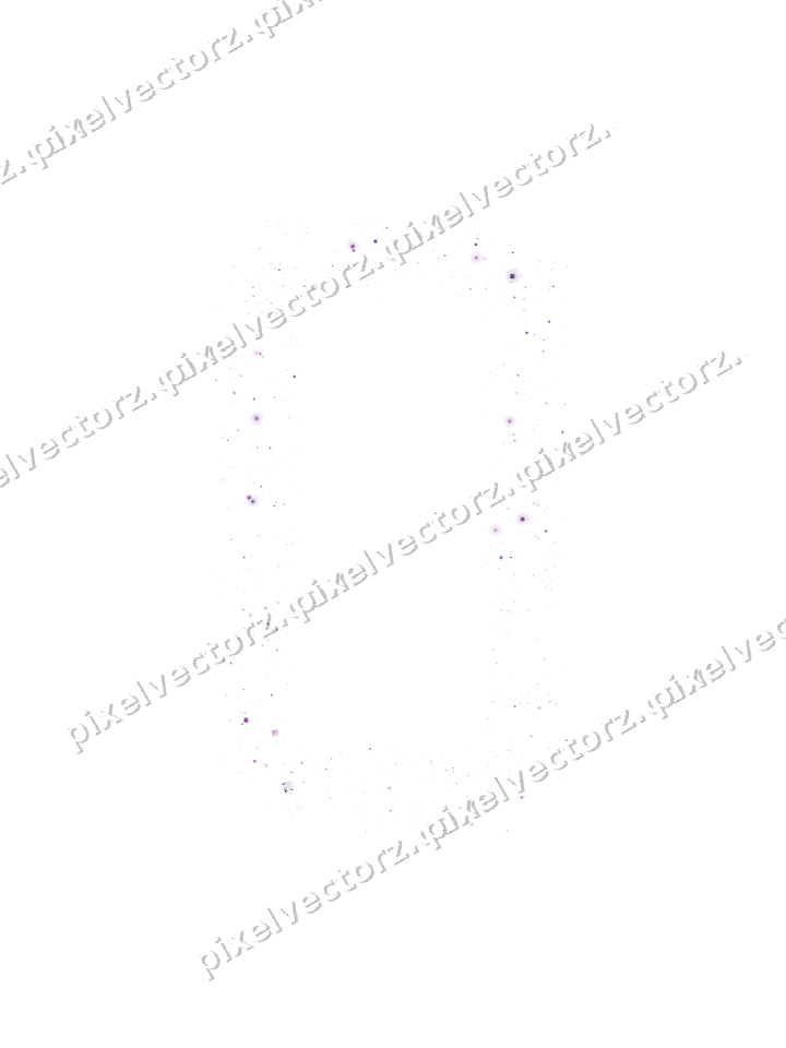 Nahtloser Glitzerrahmen in Violett auf transparentem Grund