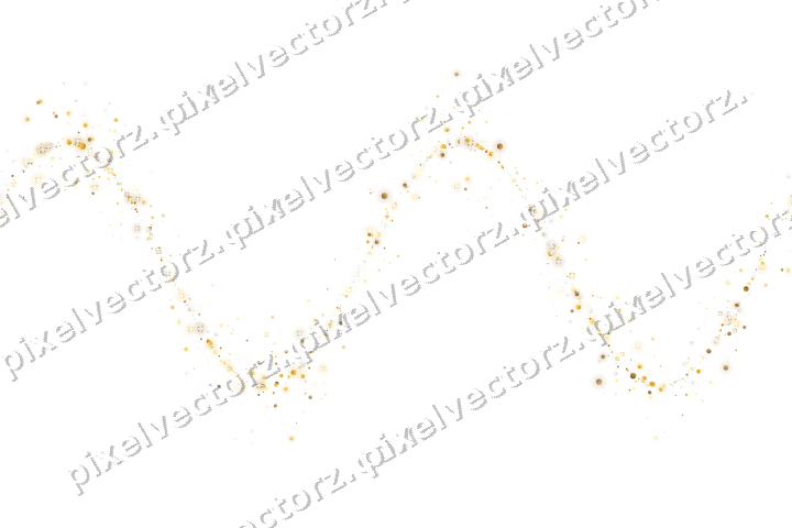 Nahtlose Glitzerwelle aus Punkten auf transparentem Grund