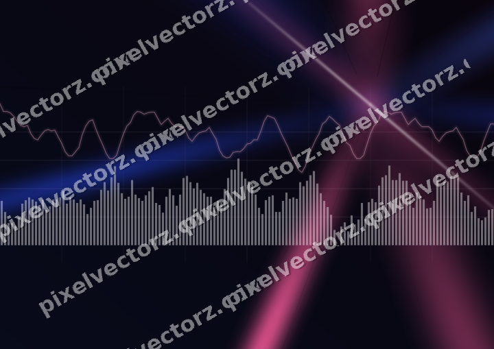 Leuchtender Neon Diagramm Hintergrund in Rosa und Blau